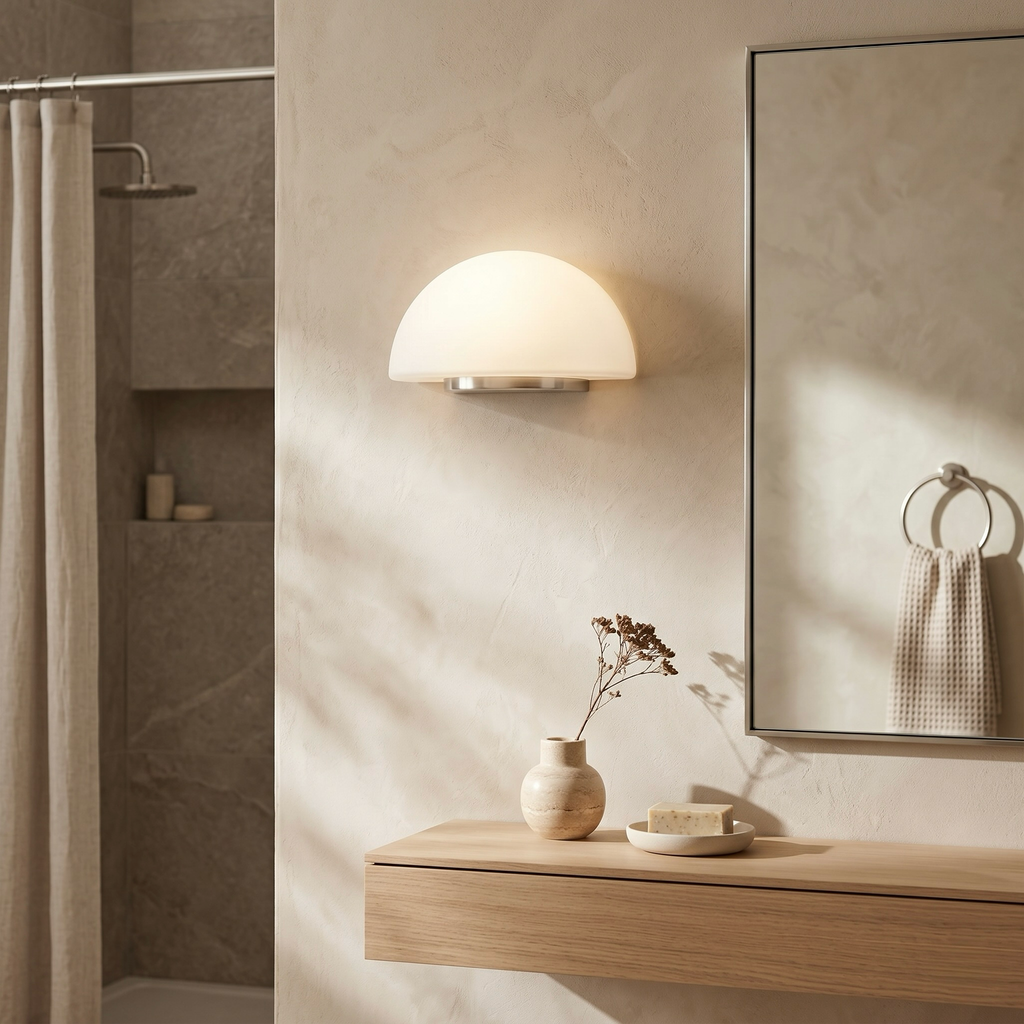 Frosted Dome Wall Sconce