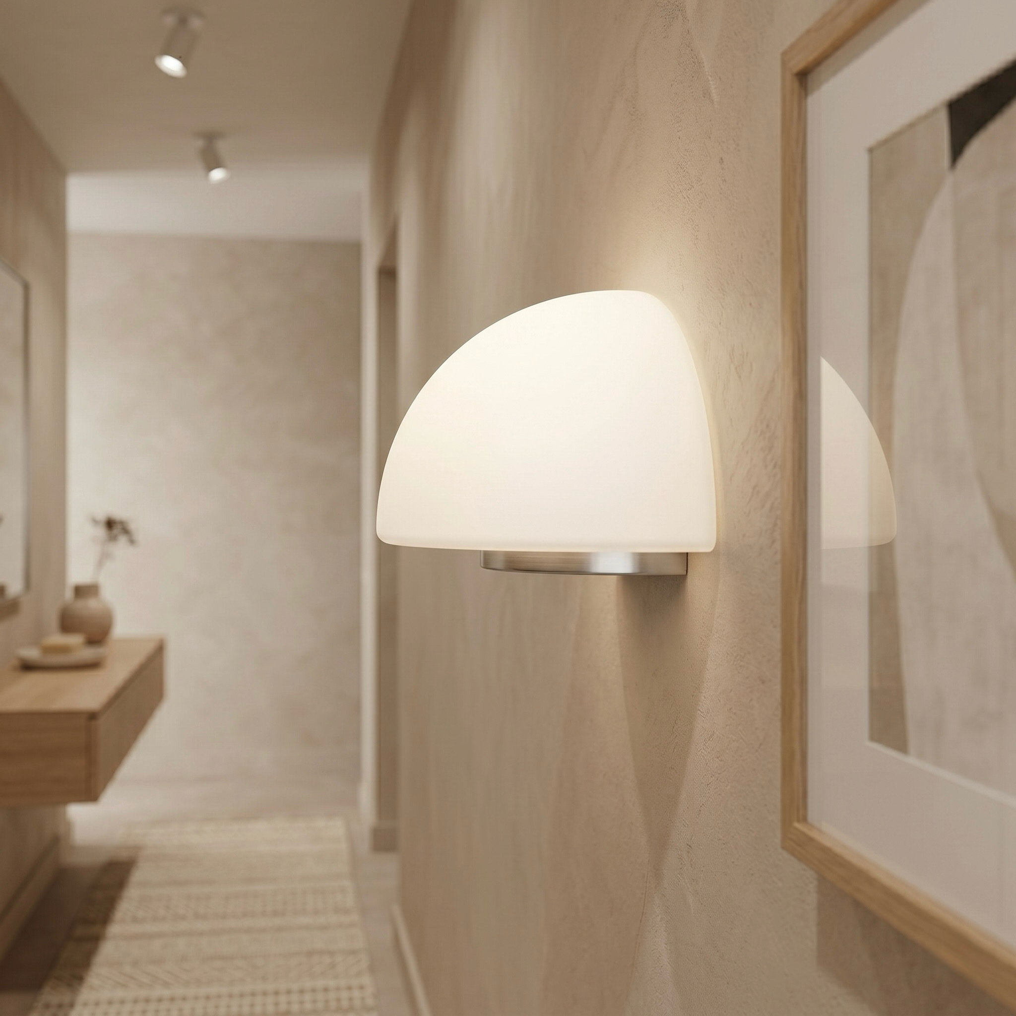 Frosted Dome Wall Sconce