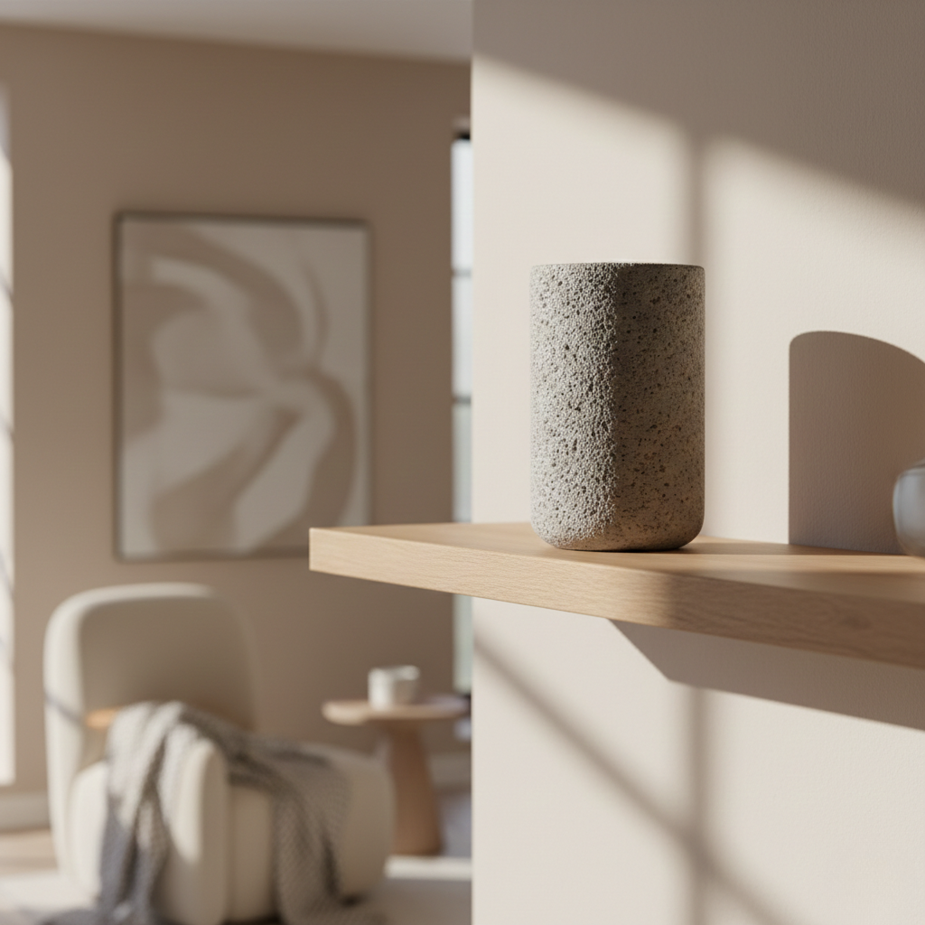 Stone Texture Cylinder Vase