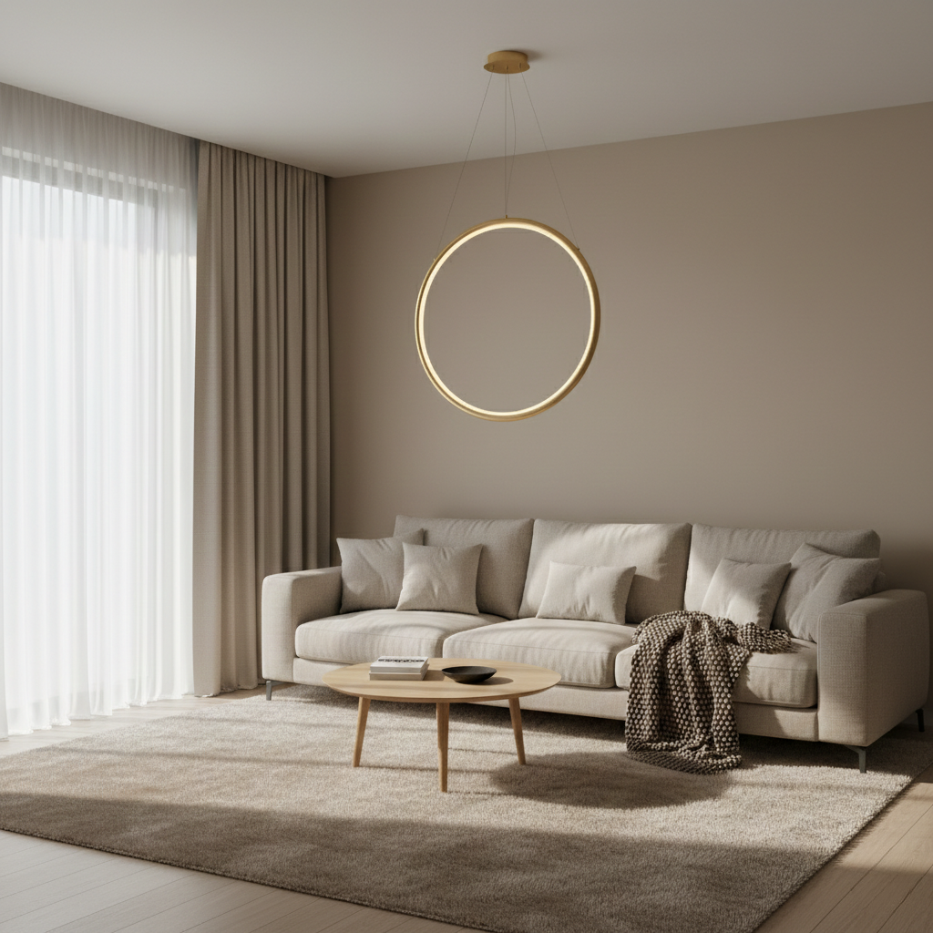 LED Ring Pendant Light