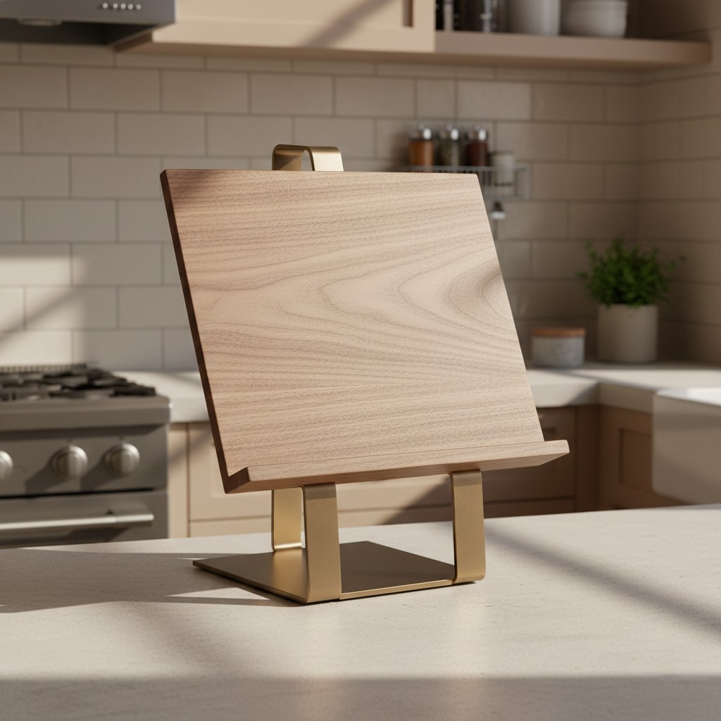 Wooden Cookbook Stand