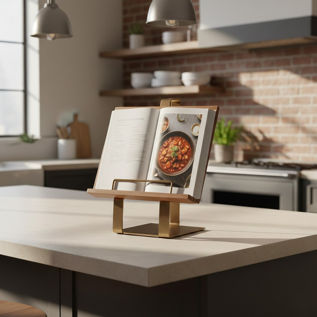 Wooden Cookbook Stand
