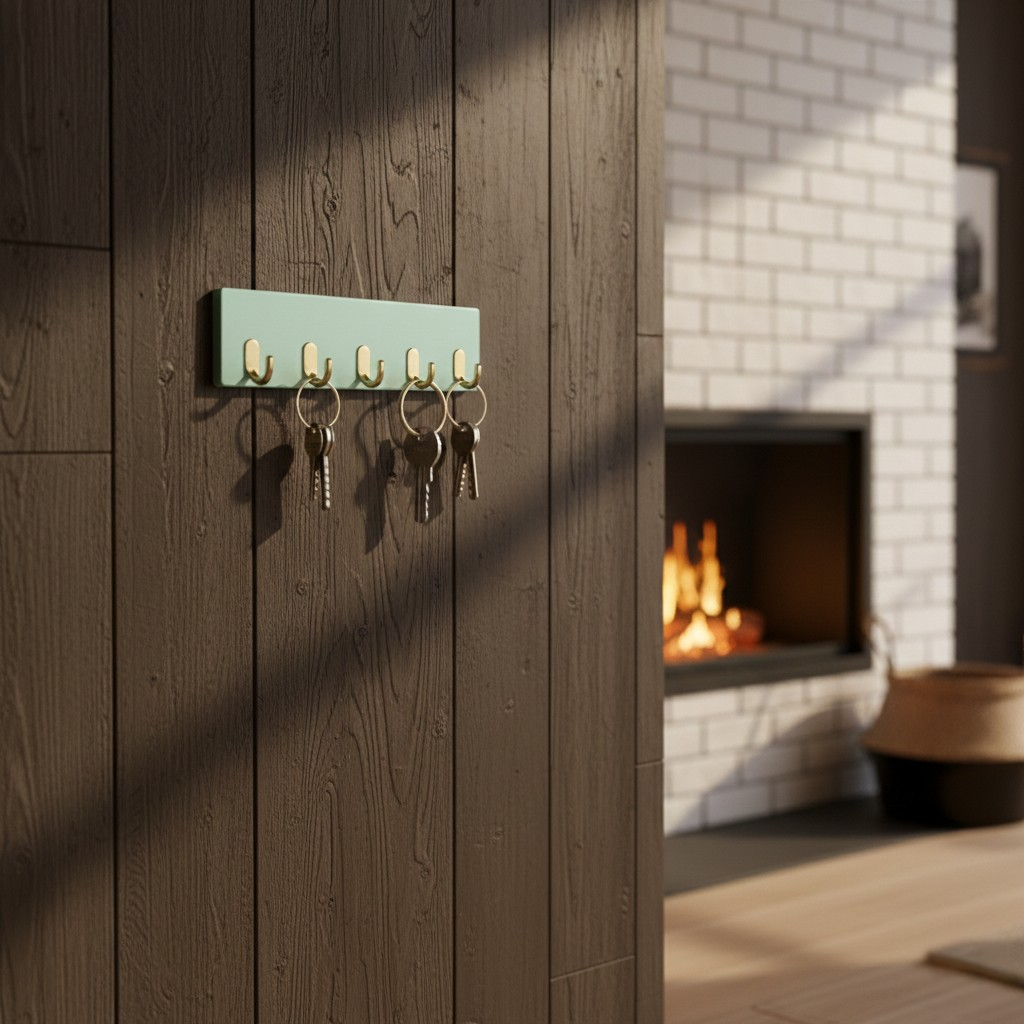 Glass Wall Hook Rack