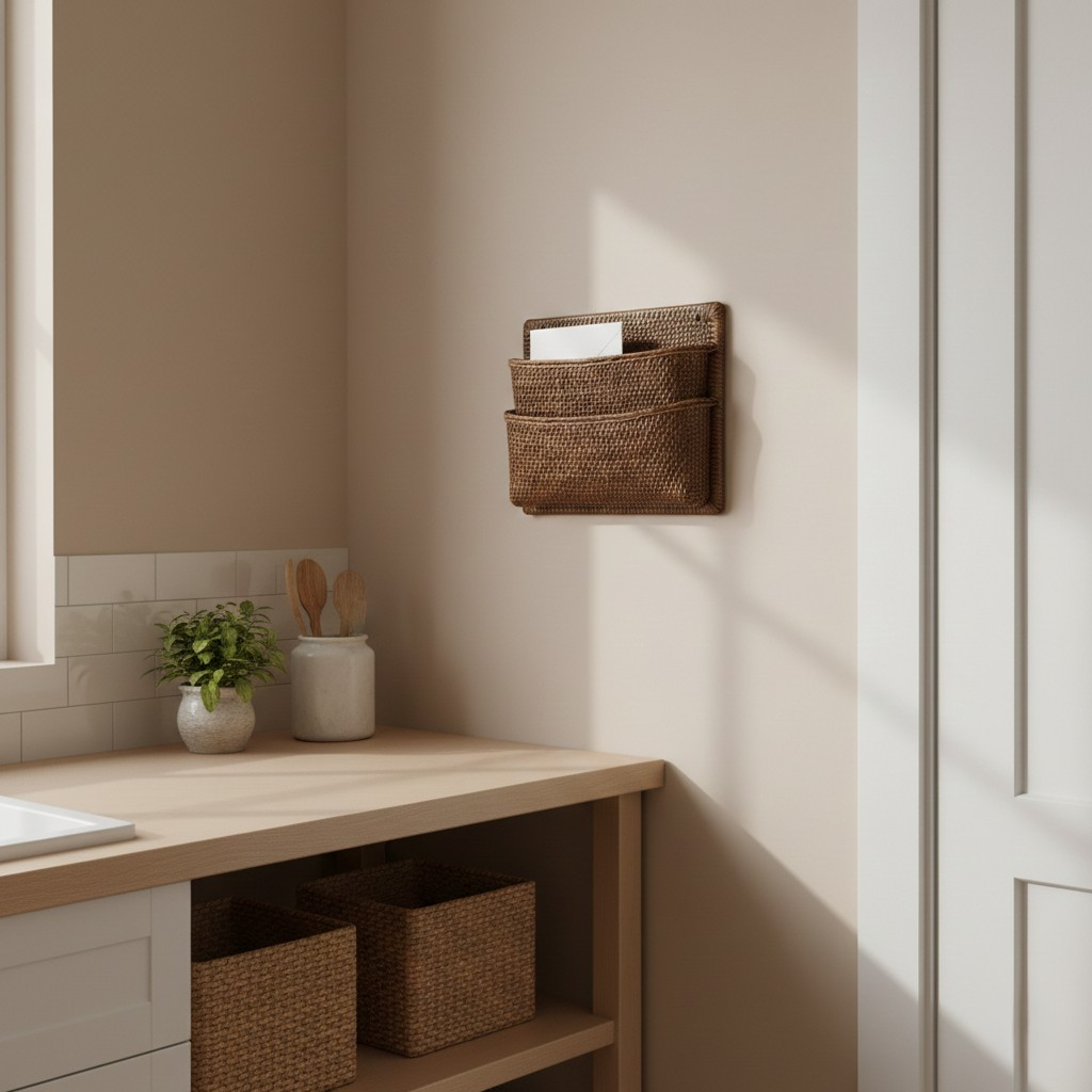 Woven Wall Mail & File Organizer