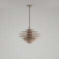Layered Scandinavian Wood Pendant Light