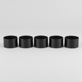 Matte Black Napkin Ring Set