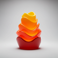 Sunset Bloom Glass Sculpture
