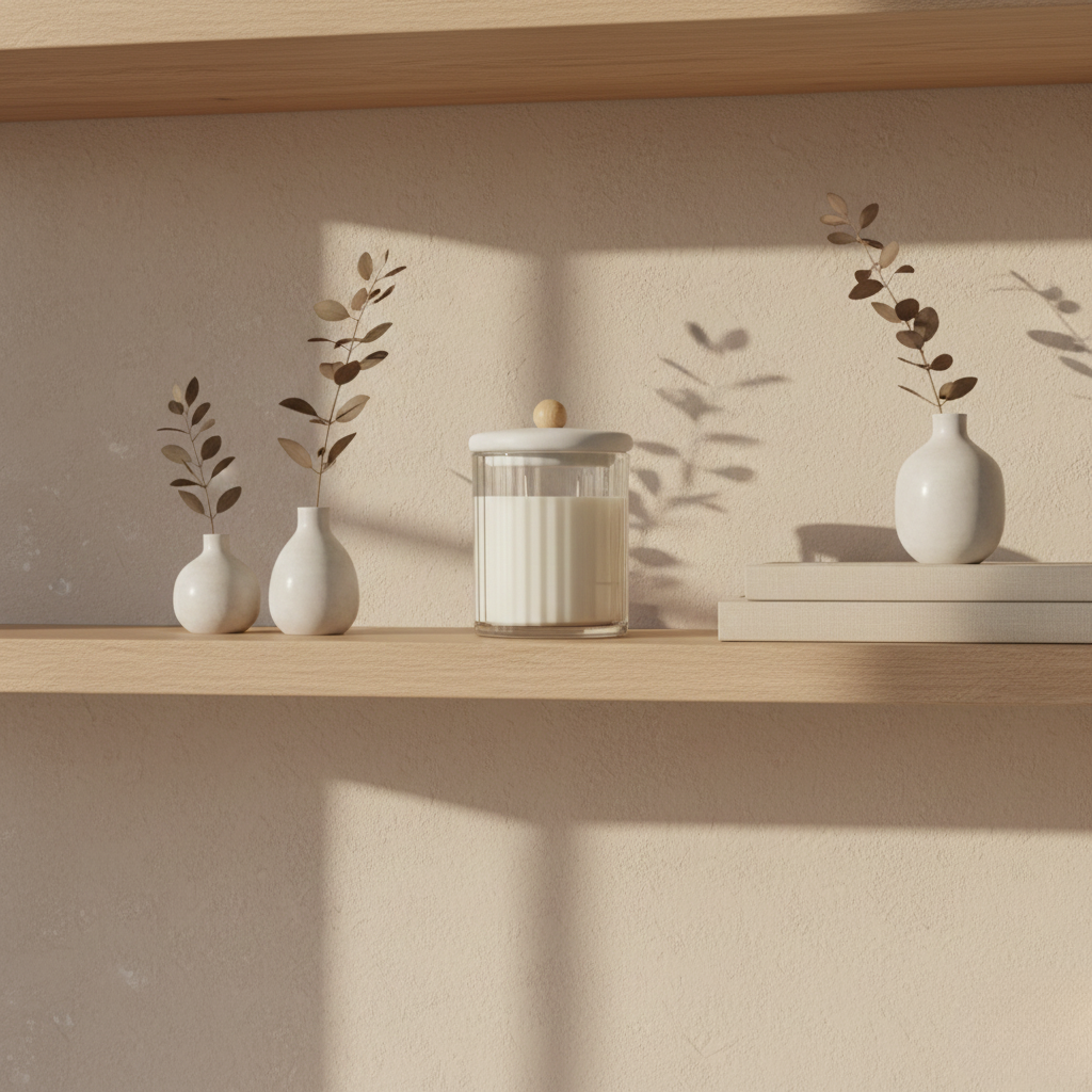 Minimal Glass Candle