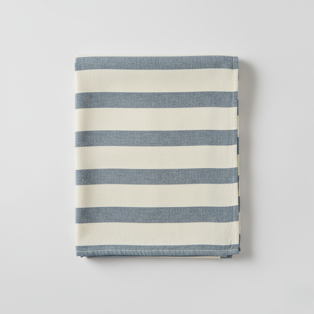 Striped Cotton Throw Blanket
