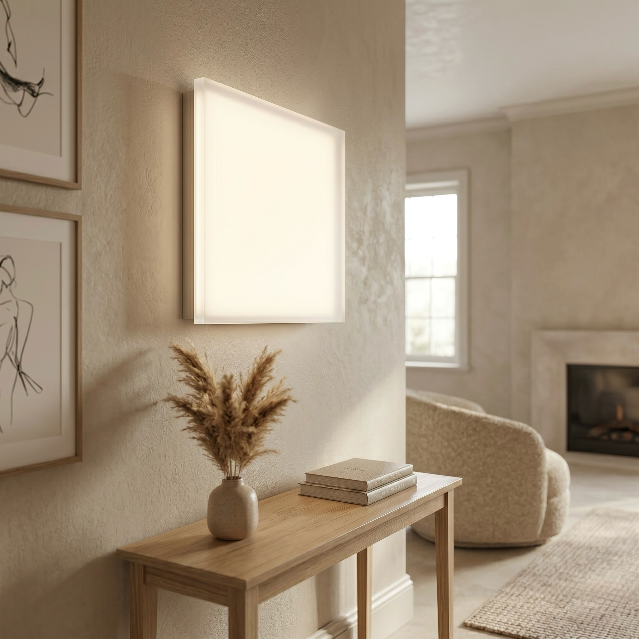 Ultra-Slim Square LED Wall Panel Light
