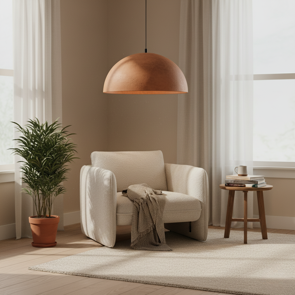Modern Terracotta Pendant Lamp