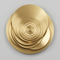 Art Deco Layered Brass Wall Light