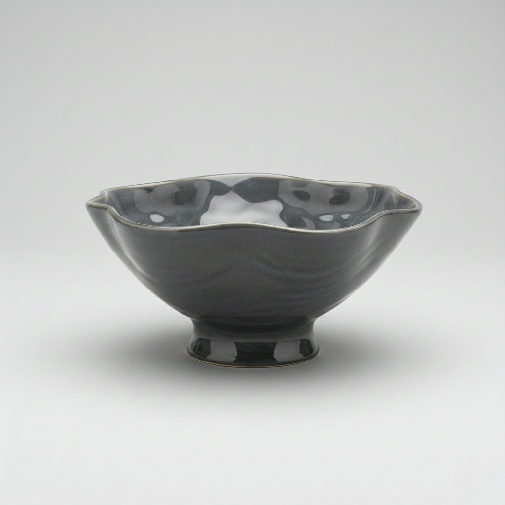 Wavy Edge Ceramic Bowl