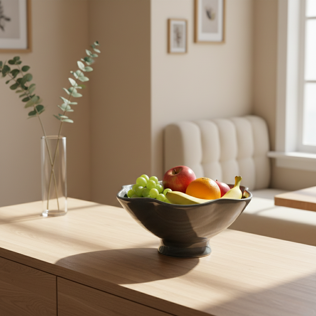 Wavy Edge Ceramic Bowl