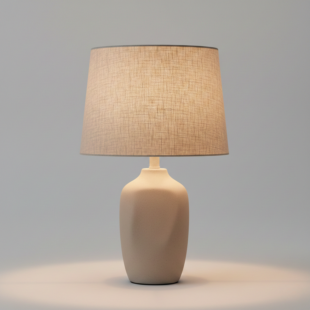 Soft Sand Ceramic Table Lamp