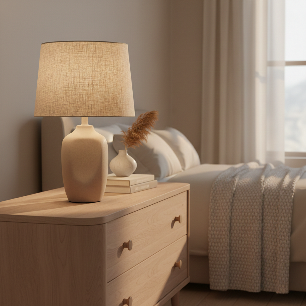 Soft Sand Ceramic Table Lamp