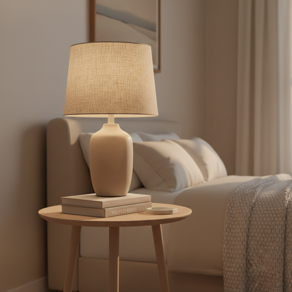 Soft Sand Ceramic Table Lamp