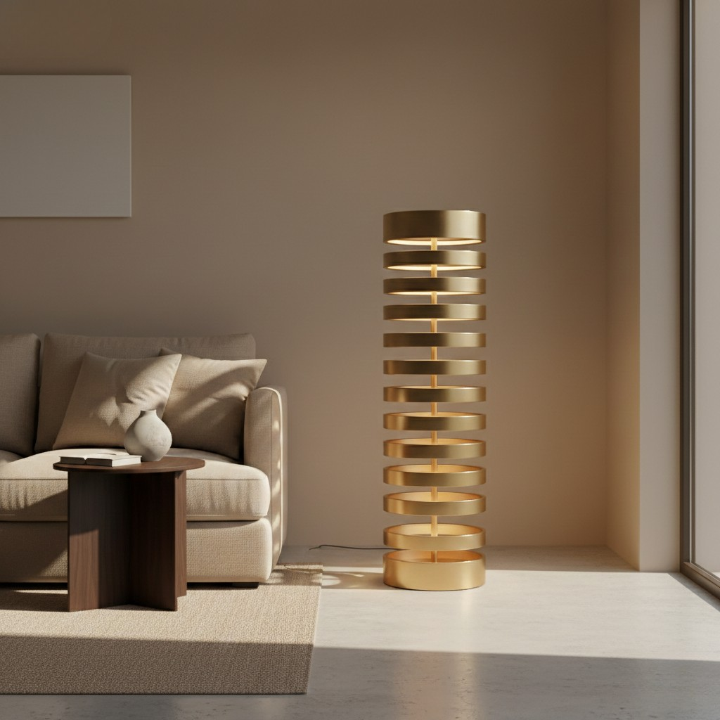 Ring Tower Floor Lamp
