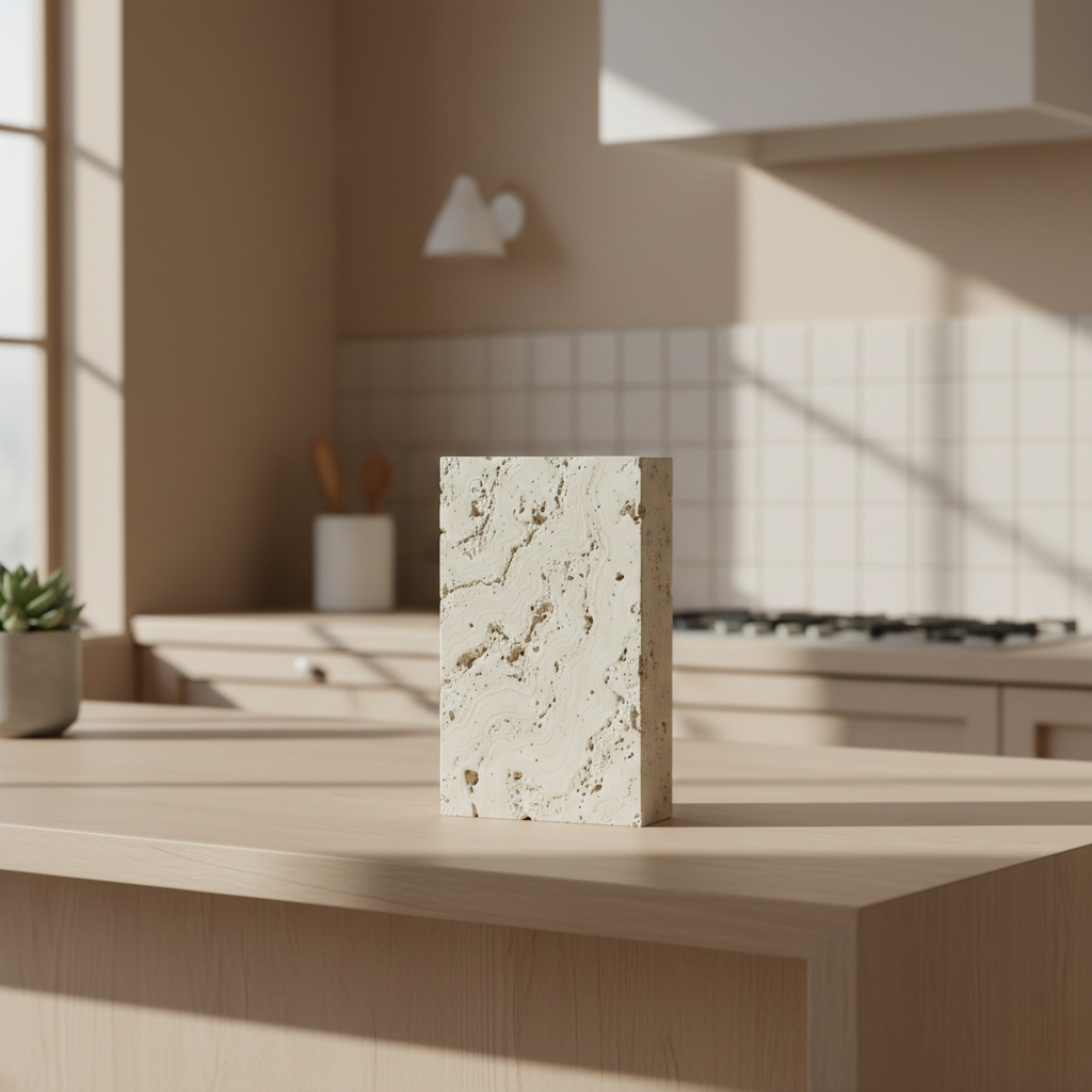 Travertine Stone Display Block