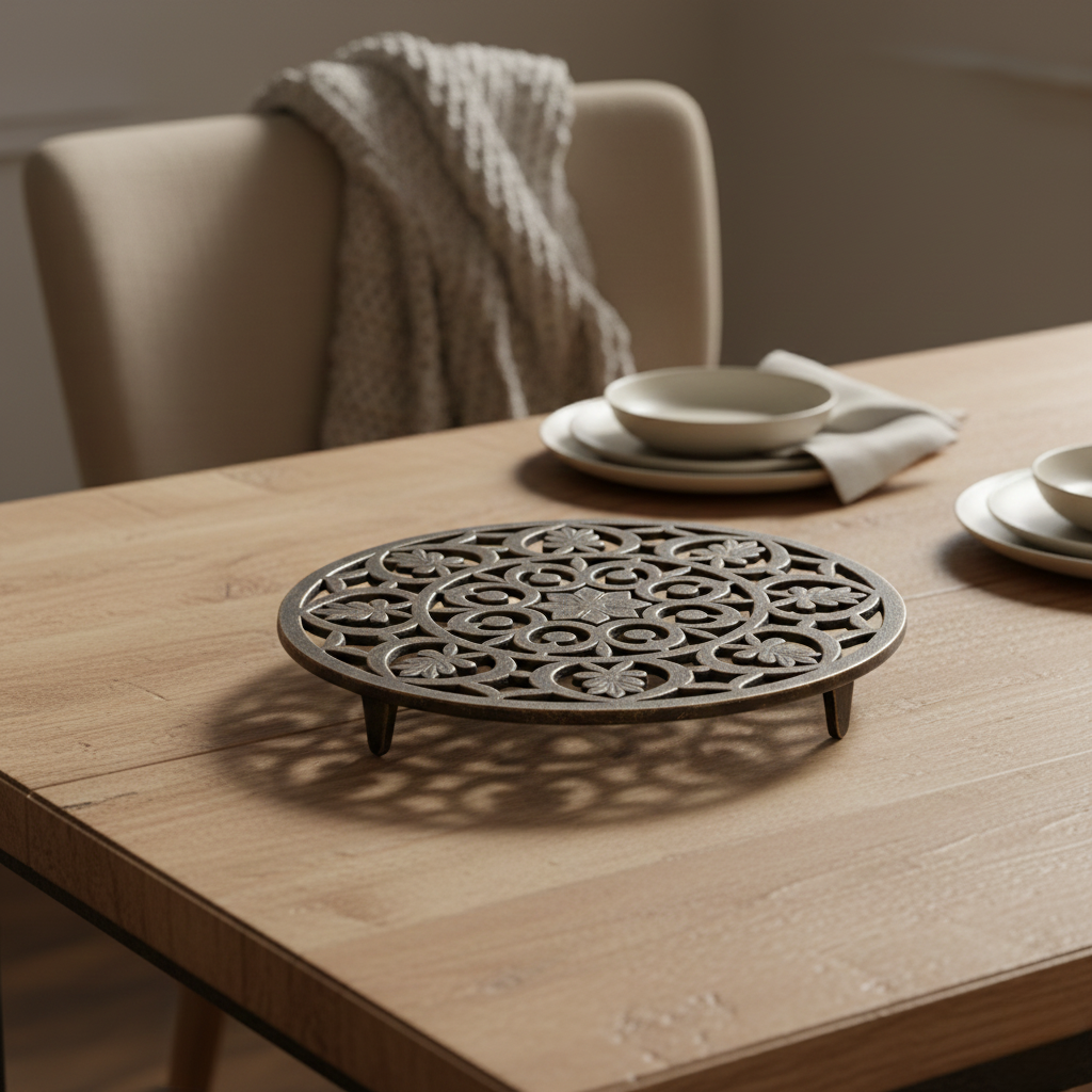 Ornate Cast Iron Trivet