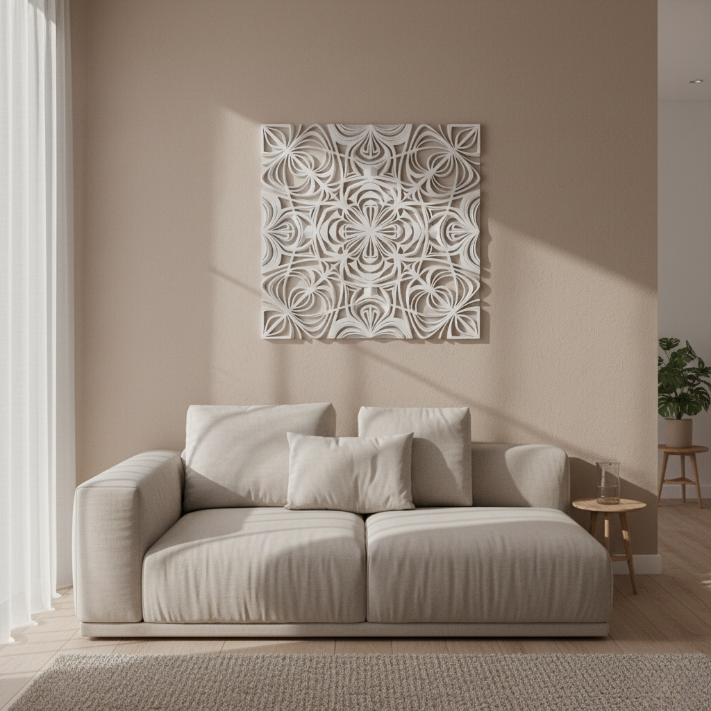 Geometric Layered Wall Art