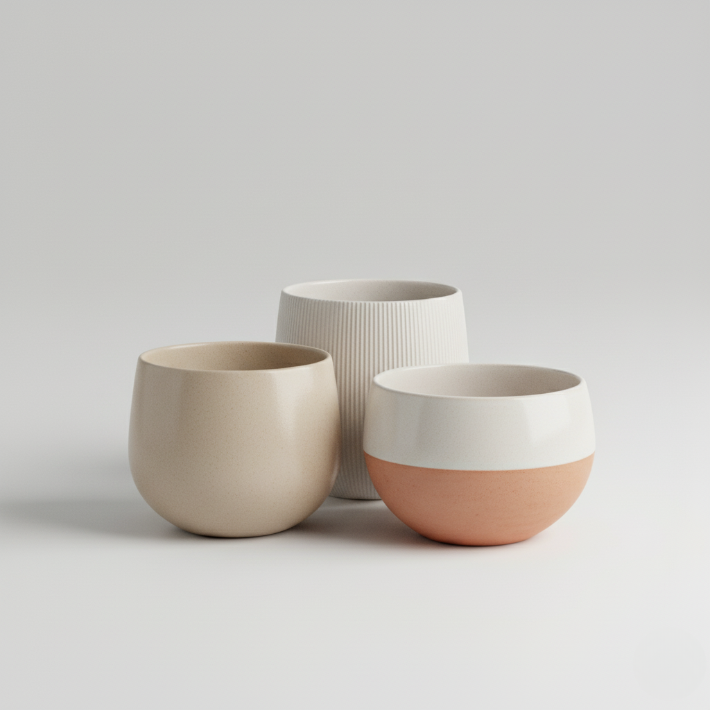 Plant Set in Ceramic Pots